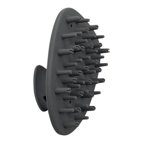 Shampoo Brush Silicone Scalp Massage Hair Care Tool Gray - Picture 9 of 10